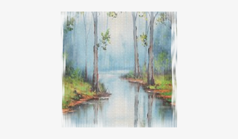 Paysage Landscape Lake - Painting, transparent png download