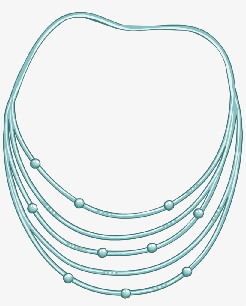 Raindrop Necklace Icon - Club Penguin Silver Necklace, transparent png download