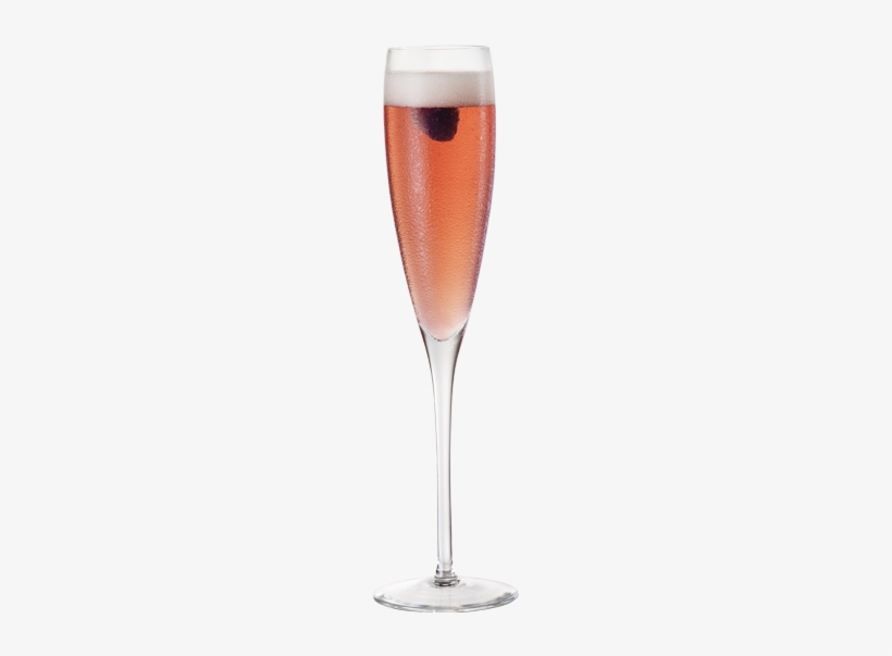 Champagne And Chambord 03 Chambord Champagne - Chambord Champagne Cocktail, transparent png download
