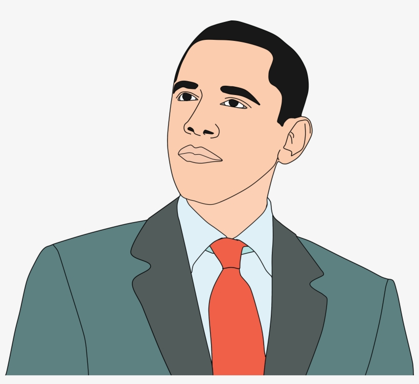 Free Clipart Of Obama - African American Male Vectors, transparent png download