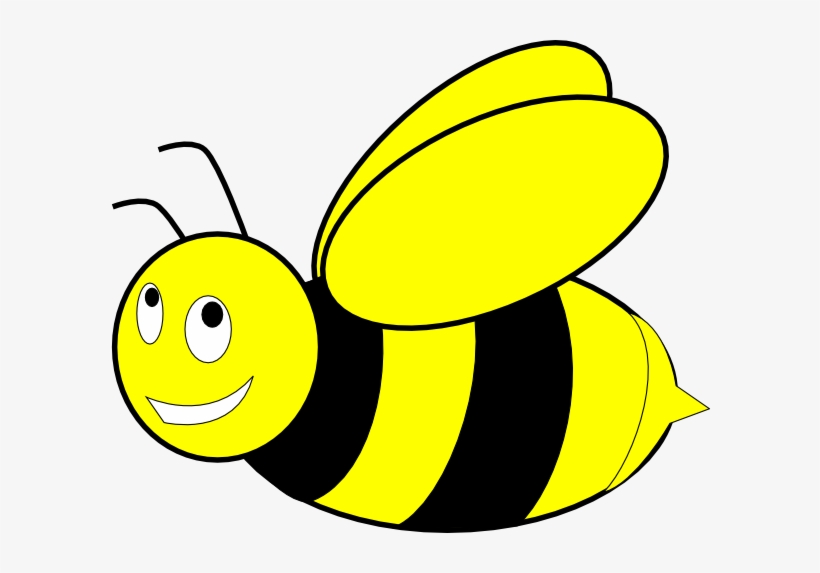 Black And Yellow Clip Art At Clker - Honey Bee Colouring Page, transparent png download