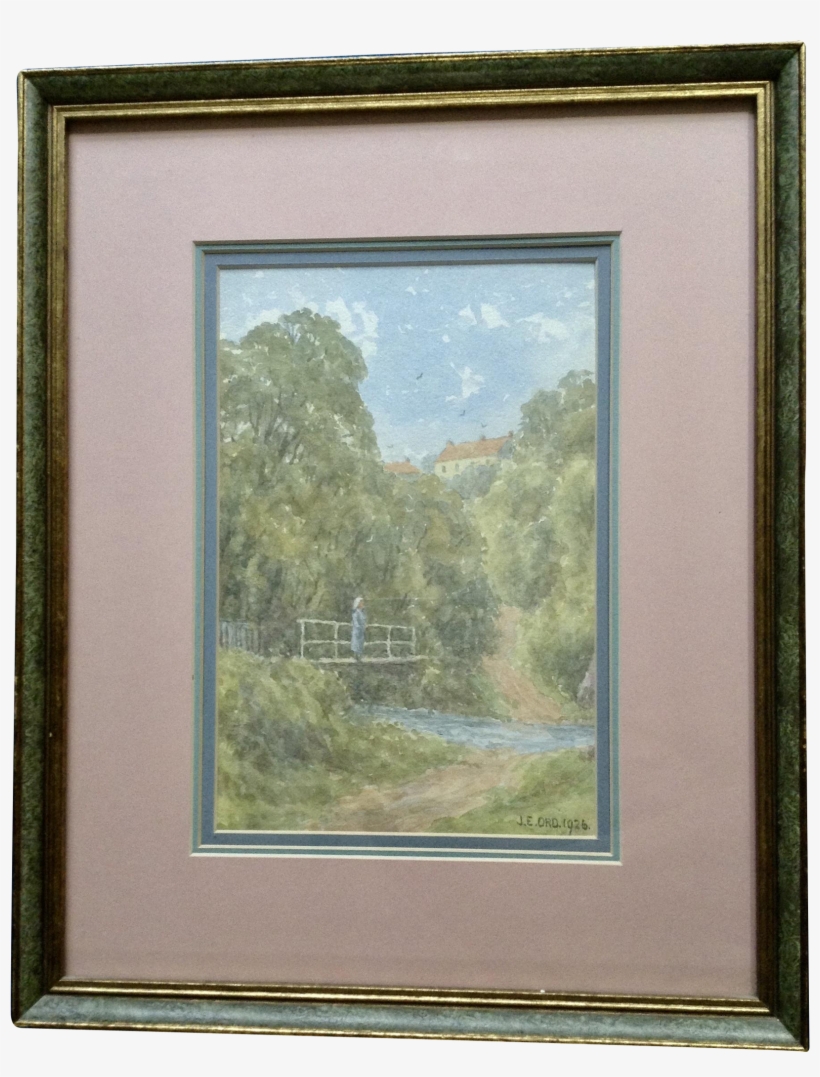 Ord, Impressionism Landscape Figural Watercolor Painting - Painting, transparent png download