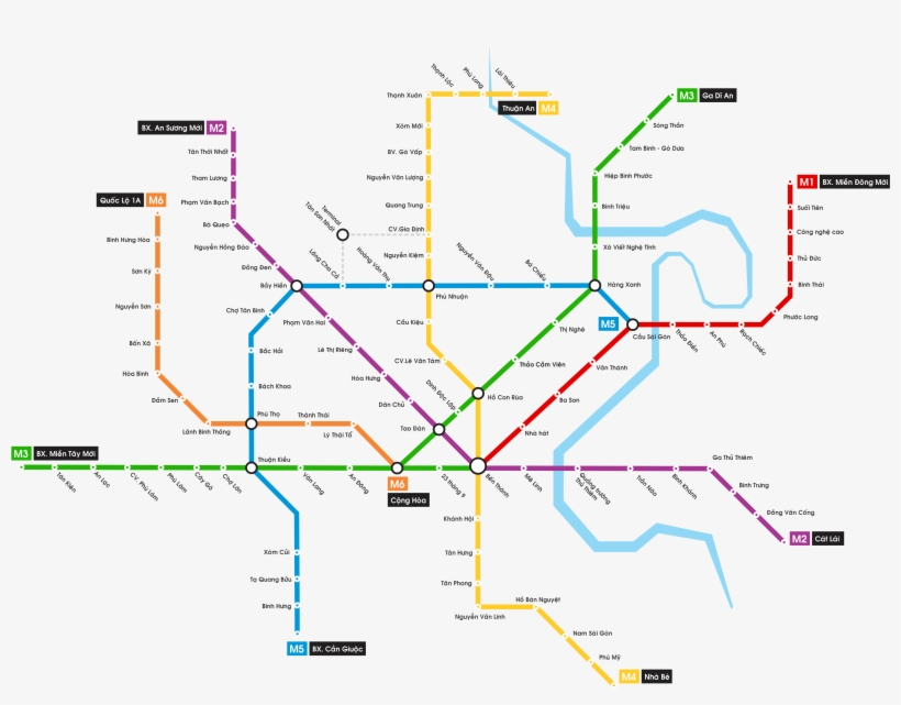 Metro Saigon Lines - Tuyến Metro Số 4, transparent png download