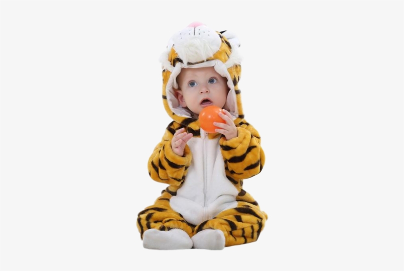 Little Tiger Warm Cartoon Onesie - Hot Unisex-baby-toddlers'-pajamas-kigurumi-animal-cosplay, transparent png download