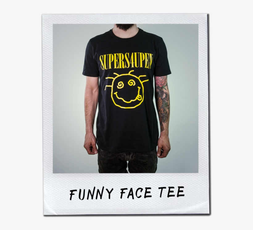 Funny Face Tee 01-666x666 - Active Shirt, transparent png download