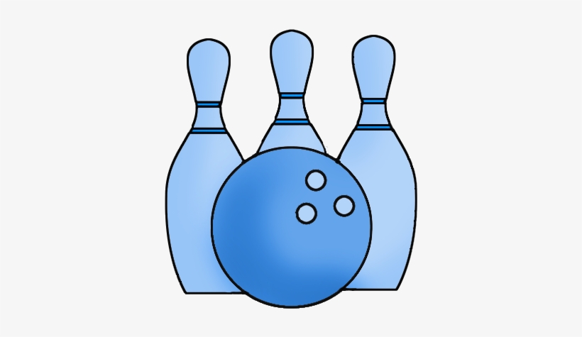 Svg Transparent Blue Ball And Cones Png - Blue Bowling Clipart, transparent png download