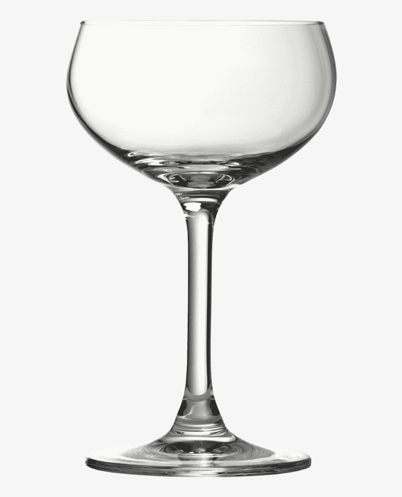 Retro Coupe Glass - Glass, transparent png download