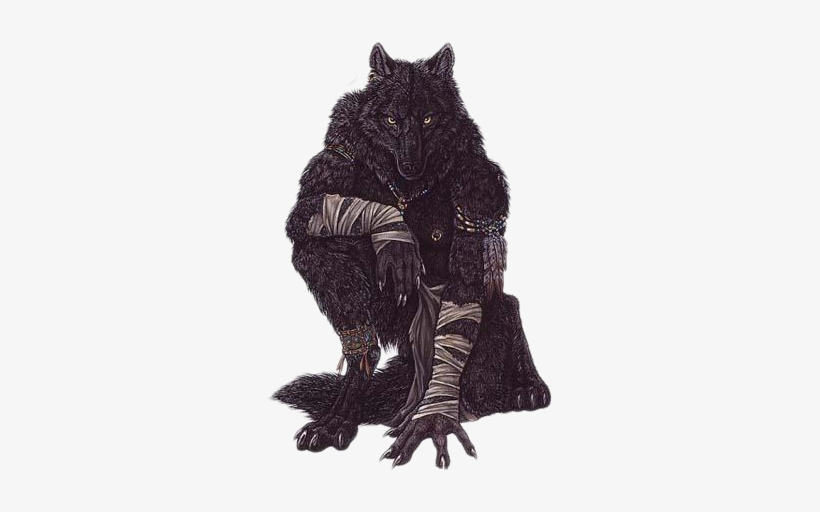 Werewolf-020 - Tribal Wolf Furry, transparent png download