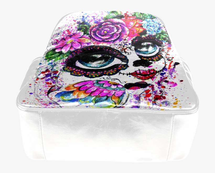 Psylocke Women's Leather Backpack With Sugar Skull - Leather Backpack, transparent png download
