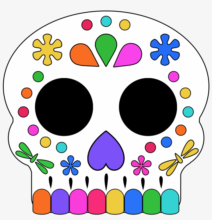 Sugar Skull Mask, transparent png download