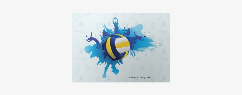 Volleyball Abstract Poster - Volleyball Posters, transparent png download
