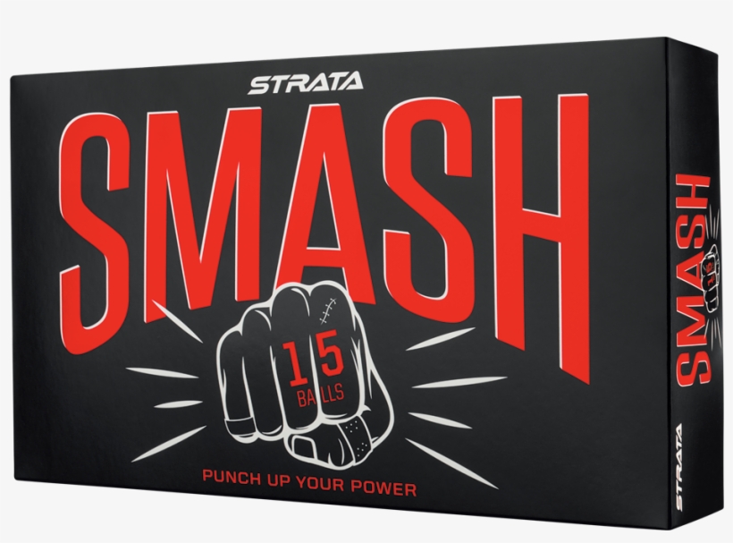 Strata Smash 15 Golf Balls, White, transparent png download