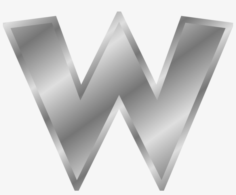 Letter Silver Logo Alphabet Computer Icons Free Commercial - W In ...