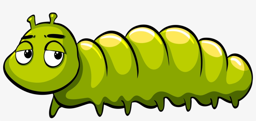 Royalty Illustration Green Cartoon - Angry Caterpillar, transparent png download