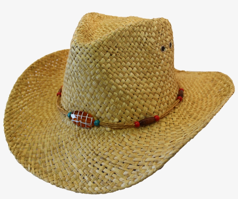 Casual Rush Straw Hat In Painted Bead - Cowboy Hat, transparent png download