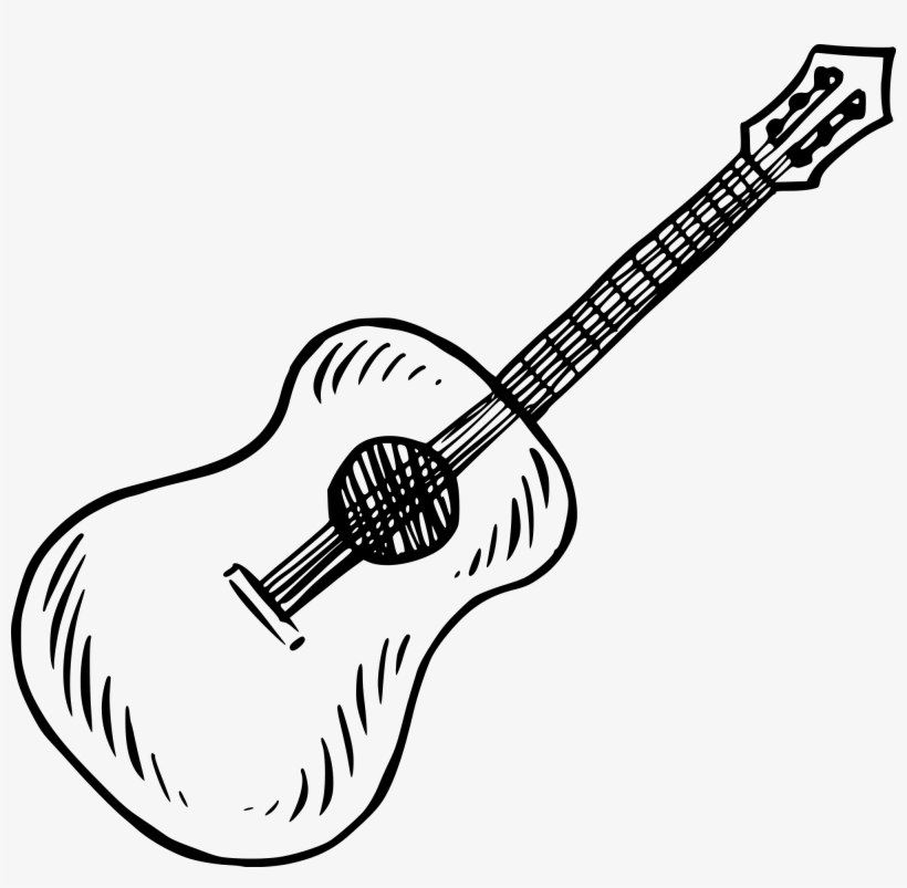 Open - Cómo Se Dibuja Una Guitarra, transparent png download