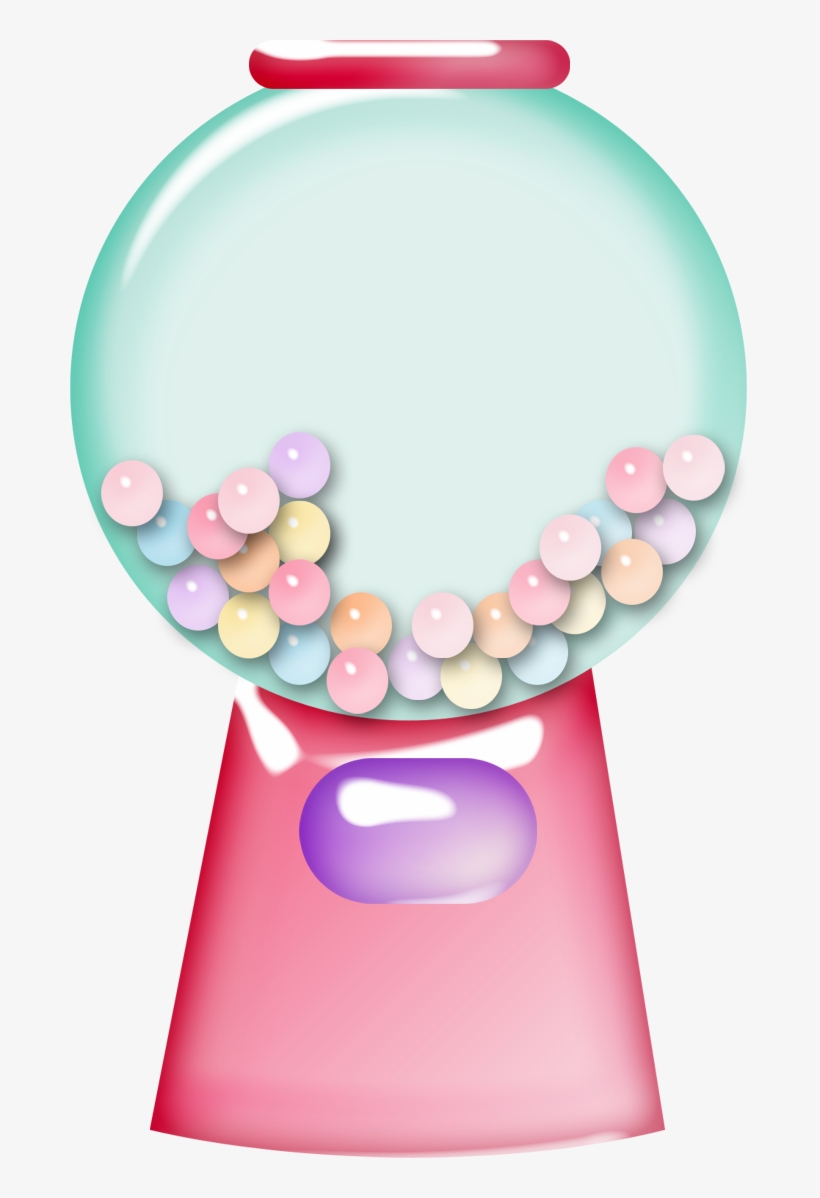 Gumball Clipart Candy Machine - Cute Gumball Machine Clipart, transparent png download