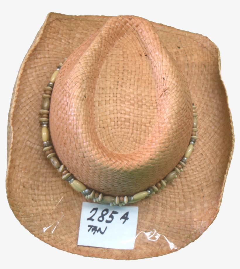 2854 Tan Straw Hat - Cowboy Hat, transparent png download