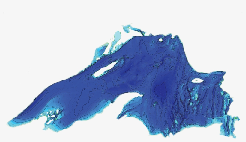 Lake Superior - Lake Superior Bathymetry Map, transparent png download