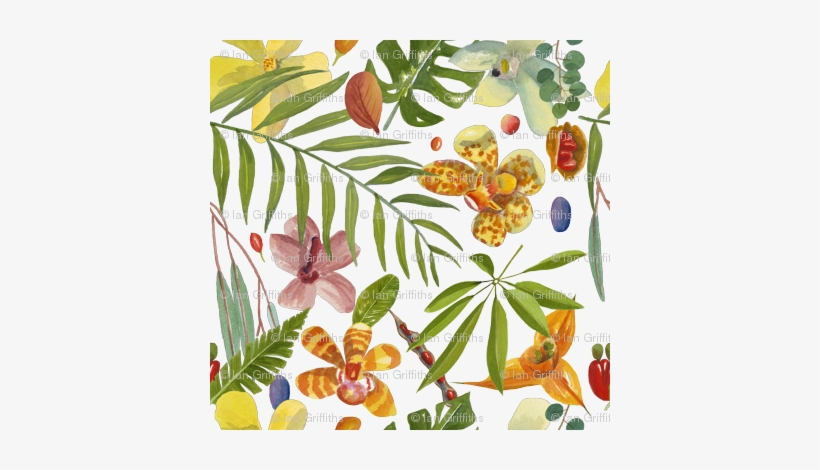 Tropical Leaves And Flora - World Parrot Trust, transparent png download