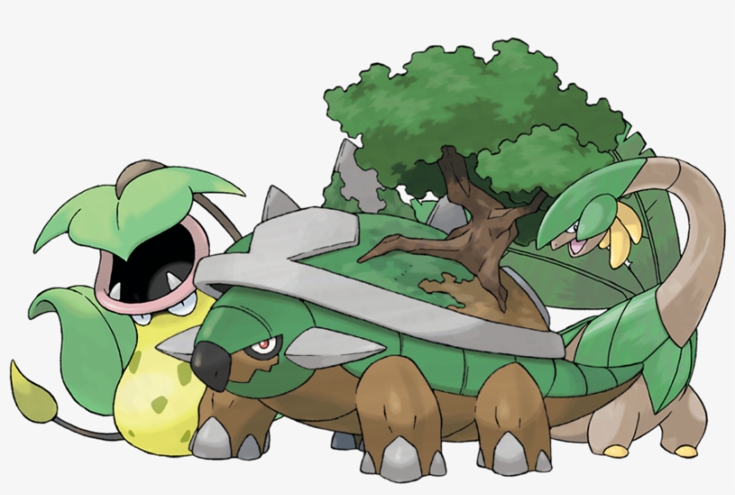 Top 3 Grass , - Pokemon Torterra, transparent png download
