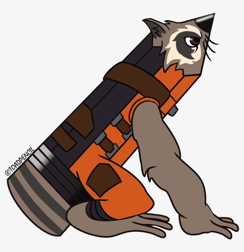 Rocket Raccoon Toad Pencil By Toadpencil On Deviantart - Lapiz Rocket Raccoon, transparent png download