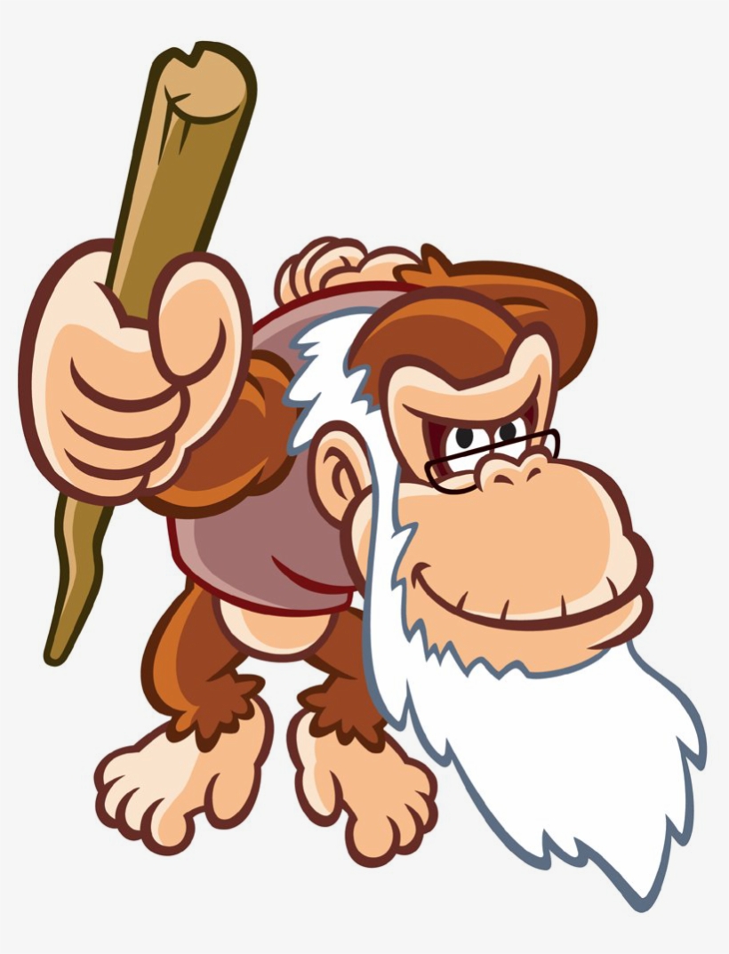 Cartoon King Png - Cranky Kong Png, transparent png download