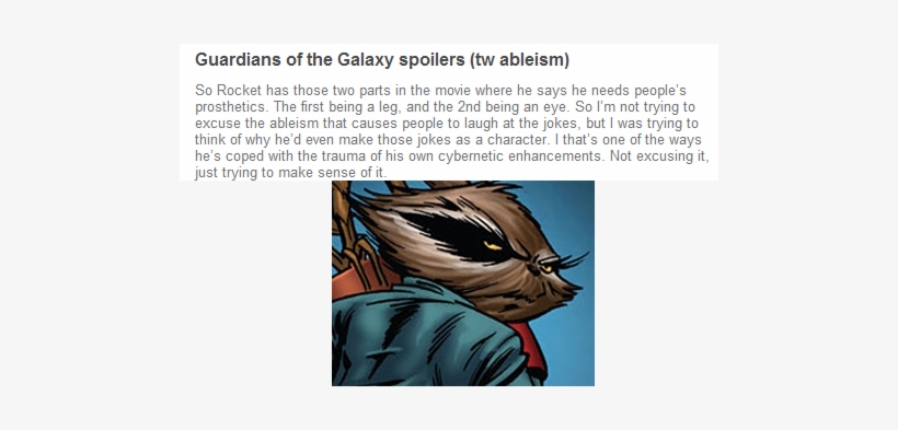 Why - Rocket Raccoon, transparent png download