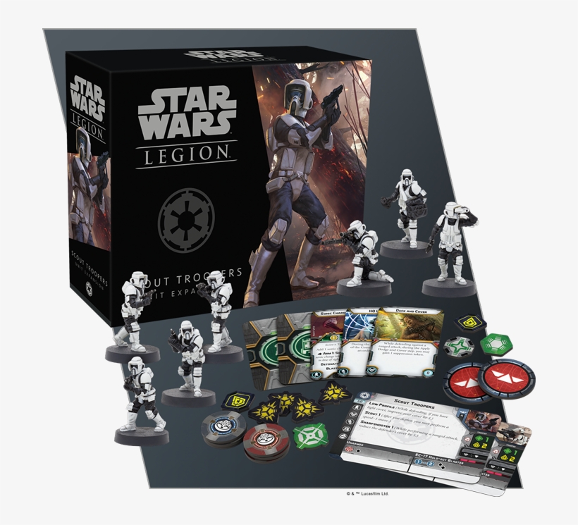 Boba Fett Is A Dangerous And Highly Mobile Force On - Star Wars Legion Scout Troopers, transparent png download