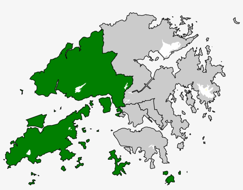 Hong Kong Map Silhouette, transparent png download