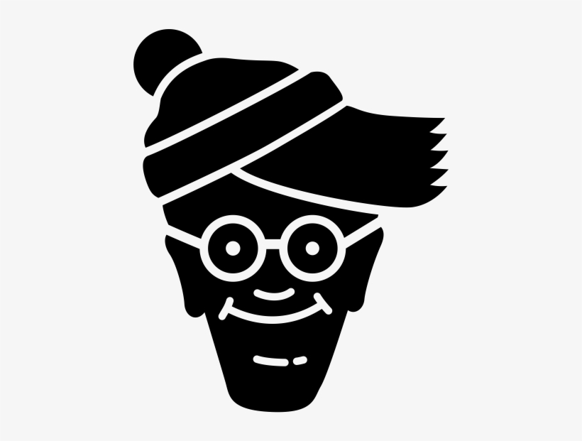 Waldo Black And White, transparent png download