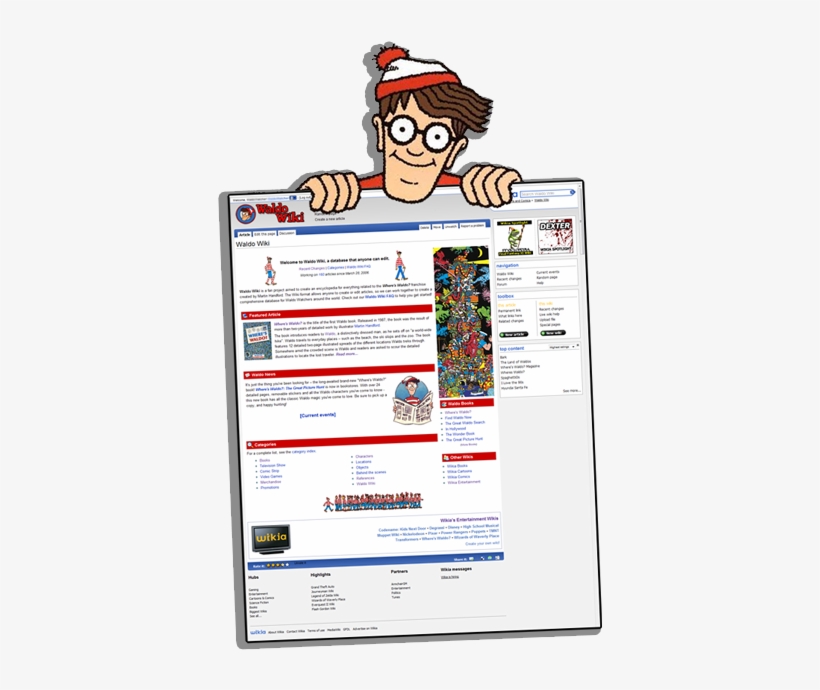 Waldowatcher-comic - Where's Wally, transparent png download