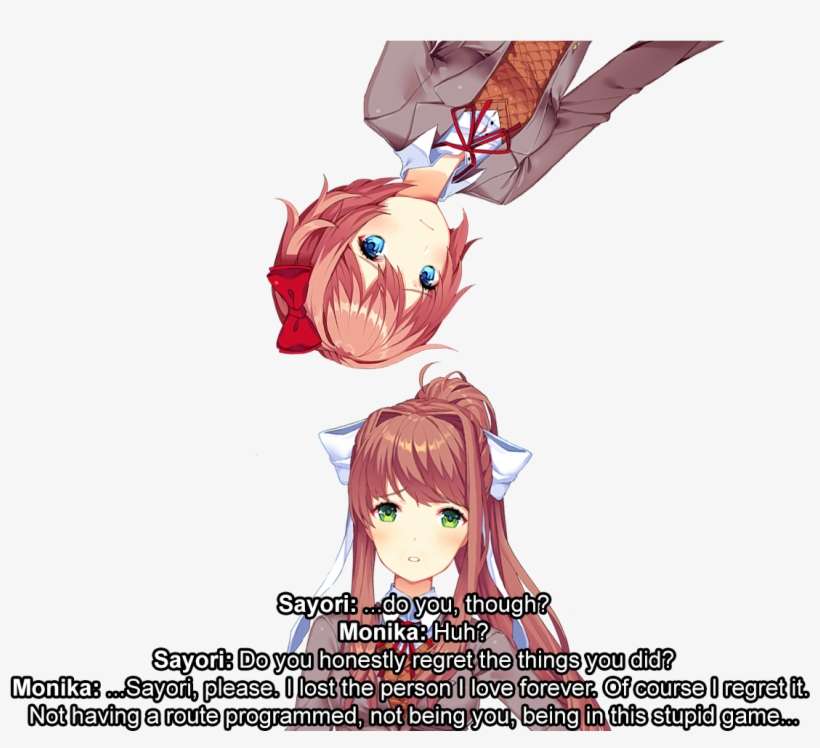 Doki Doki Literature Girls Hello Everyone - Monika And Sayori, transparent png download