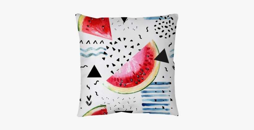 Abstract Watercolor Summer Background - Art Print: Tanycya's Watercolor Painting With Watermelon,, transparent png download