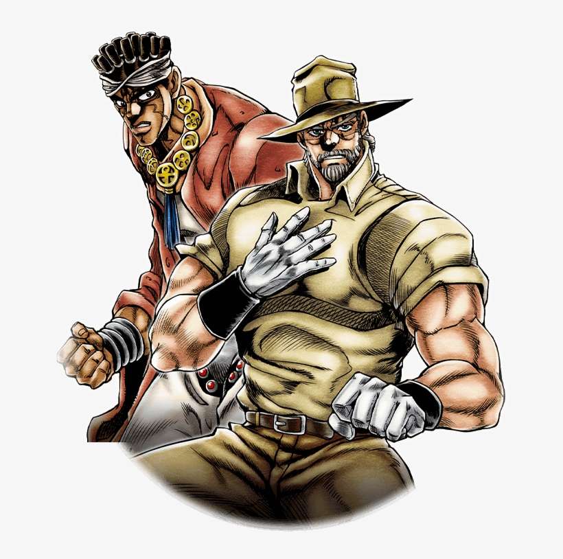 Unit Joseph Joestar And Muhammad Avdol - Joseph Joestar Muhammed Avdol, transparent png download