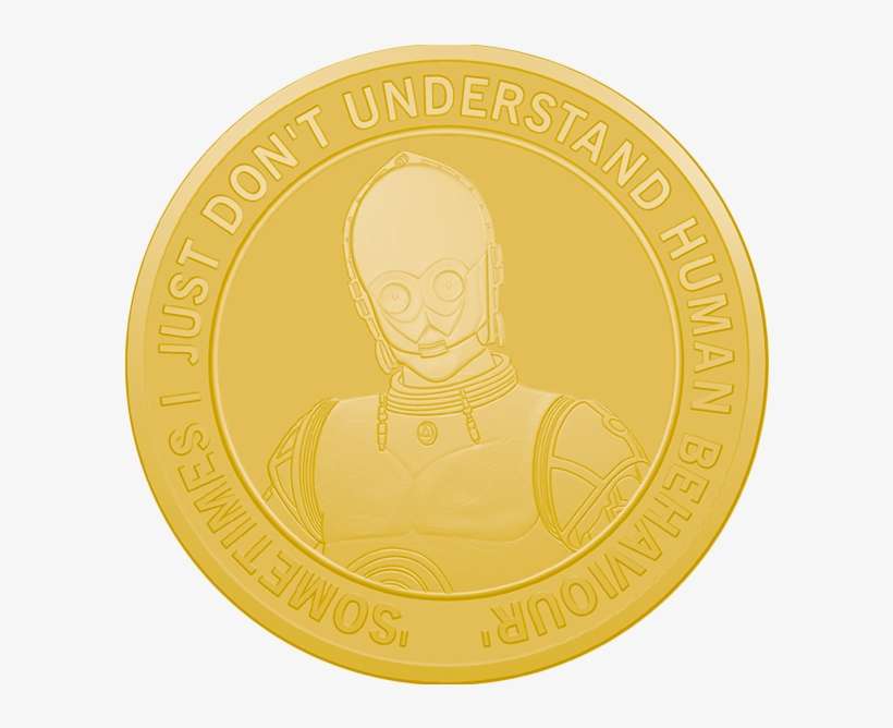 C 3po, Phonetically Spelled See Threepio - Coin, transparent png download