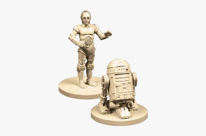 Swi11 13 Plastic C3po R2d2 - Imperial Assault: R2-d2 & C-3po Ally Pack, transparent png download