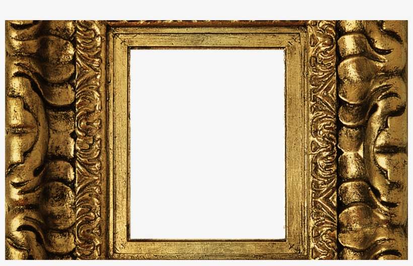 Png Golden Frame Gold Box Free Photo On Pixabay - Gerahmtes Porträt Des Meisterwerks Vintager Dame Karte, transparent png download