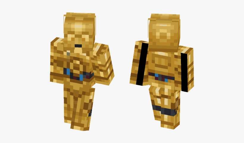 Install C-3po Skin Instruction - Minecraft, transparent png download