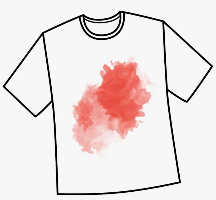 Tomato Sauce - Stain On Shirt Transparent, transparent png download