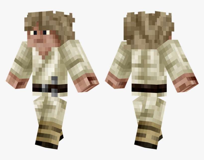 Luke Skywalker - Minecraft Luke Skywalker Skin, transparent png download