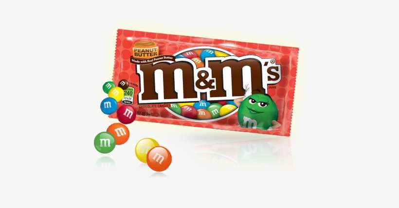 Product Peanutbuttermms - M & M Chocolate Candy, Peanut Butter - 1.63 Oz, transparent png download