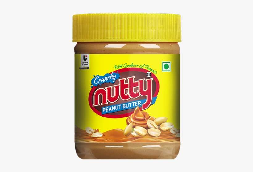 01 Crunchy Peanut Butter - Nutty Peanut Butter 340g, transparent png download