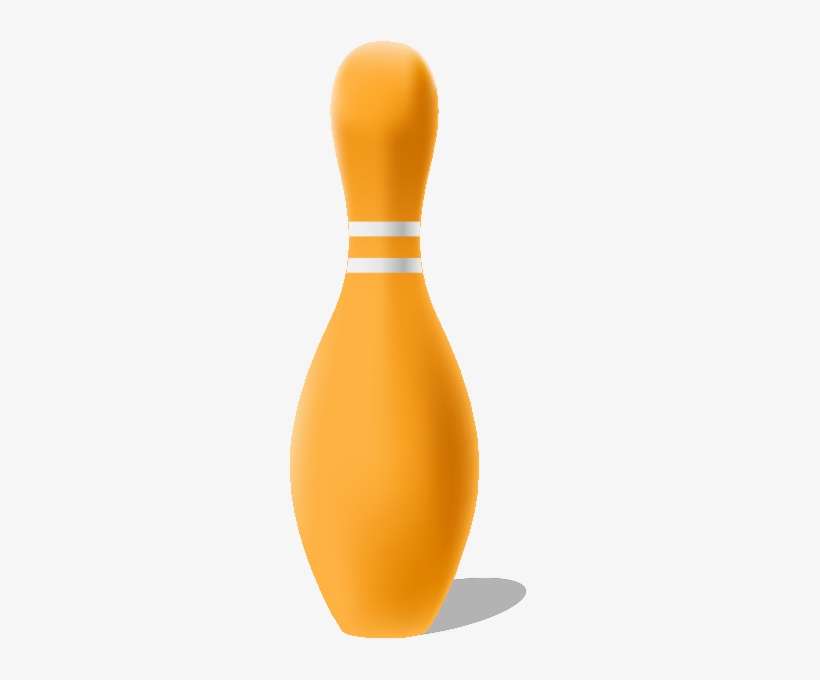 Bowling Pin Light Orange - Bowling Pin Orange Png, transparent png download