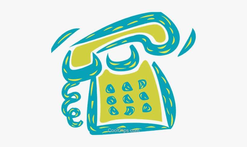 Telefone A Tocar Livre De Direitos Vetores Clip Art - Telefone Ilustração, transparent png download