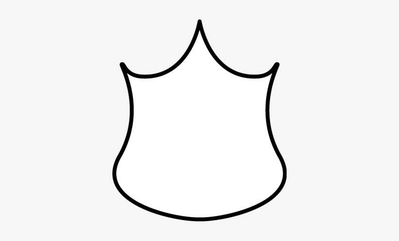 Black And White Police Badge Clip Art - Clip Art Badge White, transparent png download