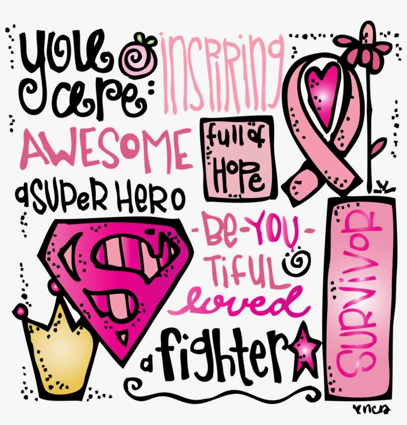 Pink Cancer Ribbon Clipart - You Kicked Cancer's Arse, transparent png download