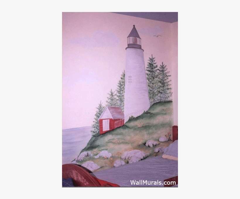 Lighthouse Wall Mural - Mural, transparent png download