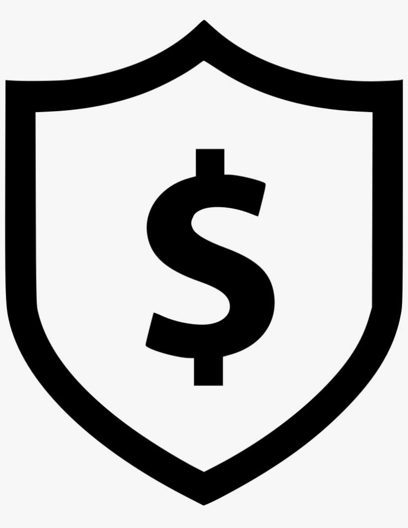 Shield Dollar Sign Secured Shop Comments - Icon For Safe Payment, transparent png download