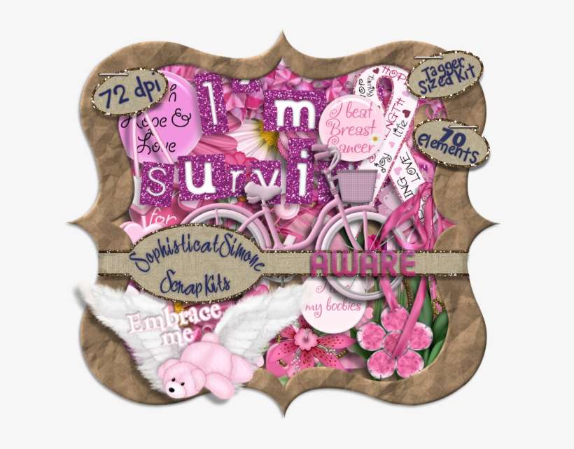 Posted - Breast Cancer Awareness Psp Templates, transparent png download
